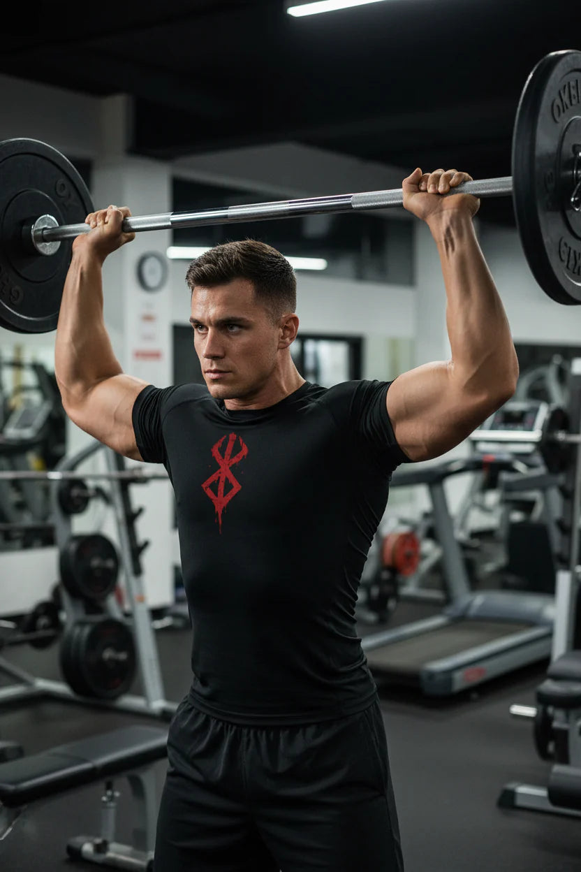 Men's Print Compression Shirts Summer Short Sleeve Rash Guard Gym Workout T-shirt Athletic Quick Dry Baselayer Undershirts Tops